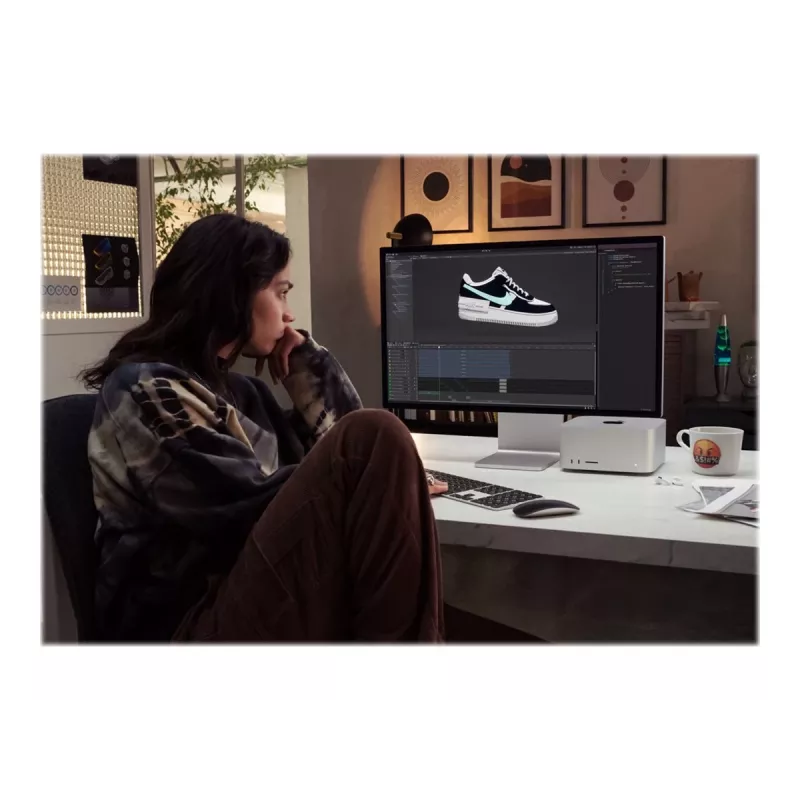 Apple Studio Display 27-tolline 5K Retina monitor, standardklaas, hõbedane, kallutatav reguleeritav alus
