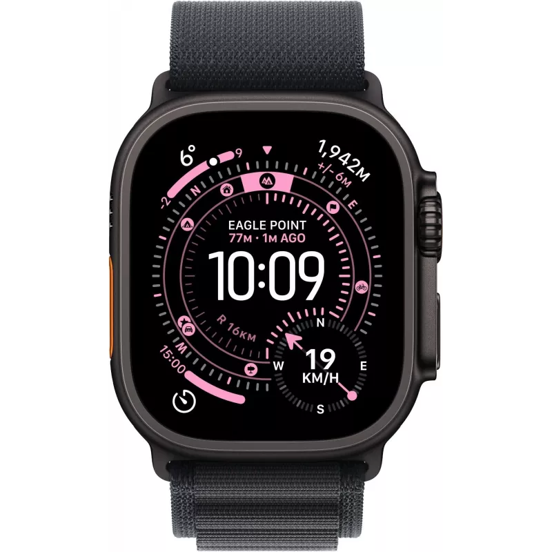 Apple Watch Ultra 3 GPS + Cellular 49mm musta titaanist korpusega, must Alpine Loop - suur, mudel A3281 MF0X4QI/A