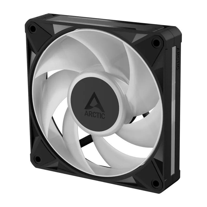 Arctic BioniX P12 A-RGB 120mm PWM ventilaator Daisy Chain'iga, 400-2300 RPM, 77.6 CFM, must