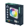 ARCTIC BioniX P12 A-RGB Valge 120mm PWM korpuse ventilaator, 450-3000 RPM, Adresseeritav RGB, Daisy Chain