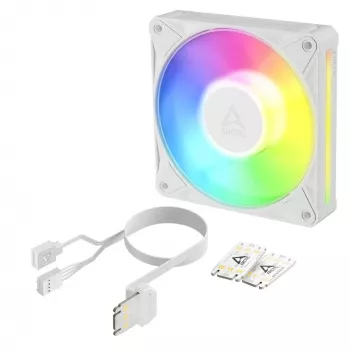 ARCTIC BioniX P12 A-RGB Valge 120mm PWM korpuse ventilaator, 450-3000 RPM, Adresseeritav RGB, Daisy Chain