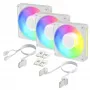 Arctic BioniX P12 A-RGB White 3-Pack – 120mm PWM korpusiventilaator adresseeritava RGB ja jadaühendusega, 450-3000 RPM