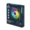Arctic BioniX P14 A-RGB 140mm PWM korpuse ventilaator ahelühendusega, 400-2500 RPM, 186 m³/h, must