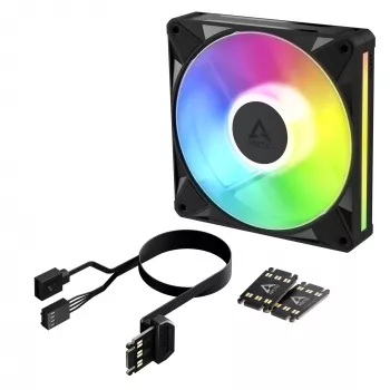Arctic BioniX P14 A-RGB 140mm PWM korpuse ventilaator ahelühendusega, 400-2500 RPM, 186 m³/h, must