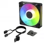 Arctic BioniX P14 A-RGB 140mm PWM korpuse ventilaator ahelühendusega, 400-2500 RPM, 186 m³/h, must