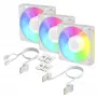 Arctic BioniX P14 A-RGB (Valge) 3-Pack | 140 mm PWM Korpusventilaator A-RGB valgustusega, 400–2500 RPM
