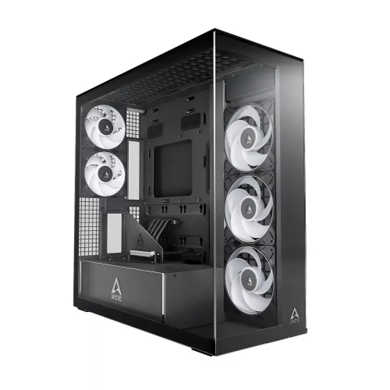 Arctic Xtender VG Black Clear Glass Vertical GPU Mount - Midi/Minitower - ATX