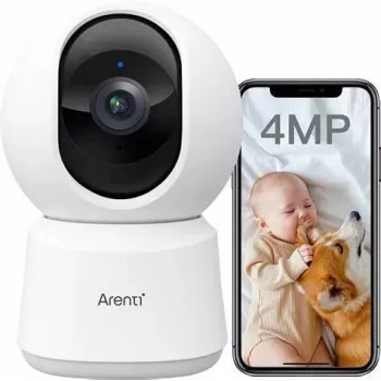 Arenti P2Q 2K QHD Wi-Fi sisekaamera AI inimeste tuvastamise, kahesuunalise heli ja öövaatlusega