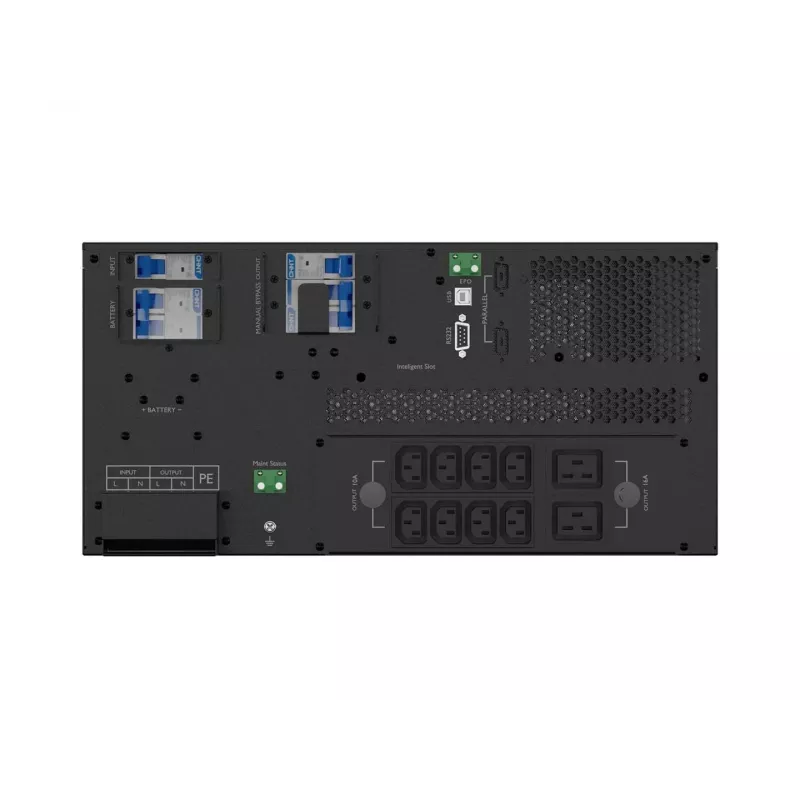 ARMAC R/10000I/PF1/DF 10000VA Online topeltkonversiooniga rackmount UPS, 10 pistikupesa, LCD, metallkorpus, tolmuvaba