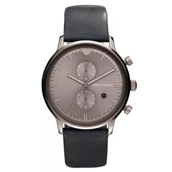 ARMANI AR0388 Men's Stainless Steel Chronograph Watch 43mm