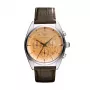 Armani AR0395 meeste kvartskronograafkell 43mm musta nahast rihmaga