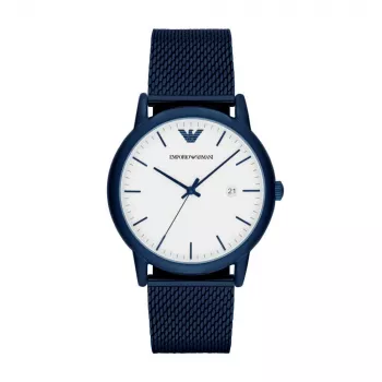ARMANI AR11025 meeste käekell 43mm roostevabast terasest kvarts analoog musta sihverplaadiga