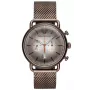 ARMANI AR11169 meeste kronograafkell 43 mm musta numbrilaua ja nahkrihmaga