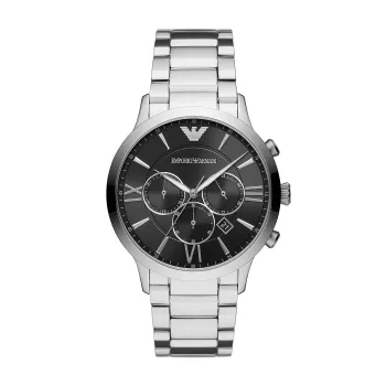 Armani AR11208 meeste kvartskronograafkell 44mm sinise numbrilaua ja pruuni nahkrihmaga