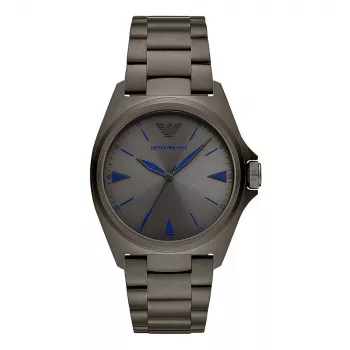 ARMANI AR11381 Meeste Kvarts-Analoogkell 40mm Roostevaba Teras Sinine Siht