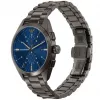 ARMANI AR11481 meeste Luigi kronograaf kvartskell 43mm musta numbrilauga ja musta nahkrihmaga