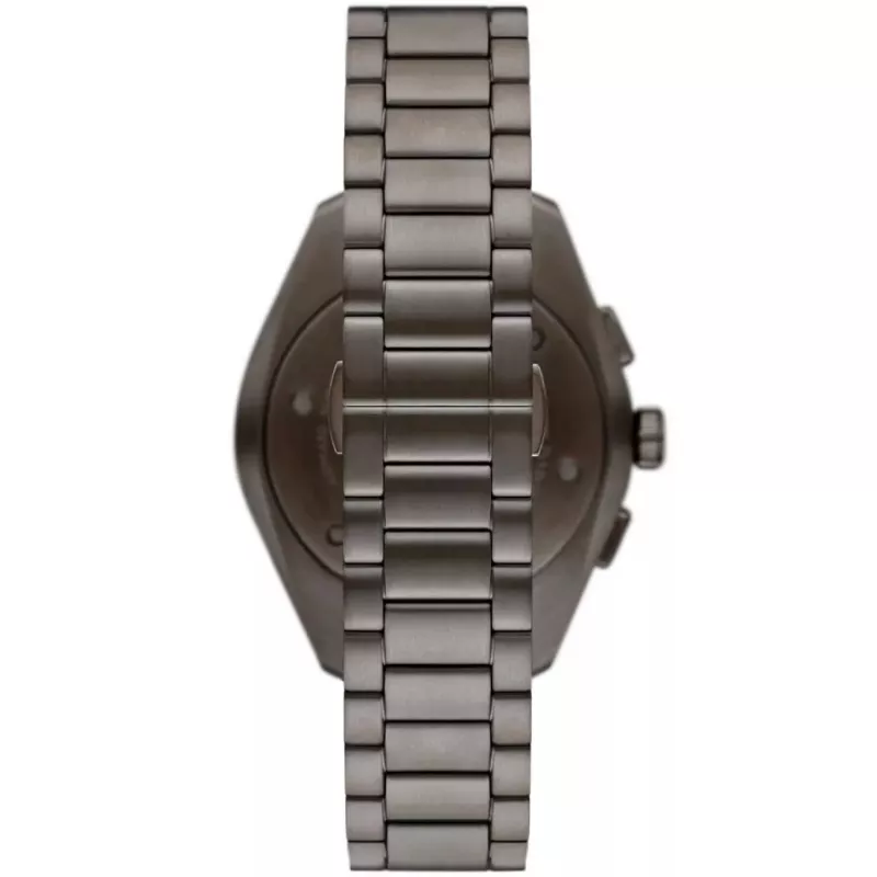 ARMANI AR11481 meeste Luigi kronograaf kvartskell 43mm musta numbrilauga ja musta nahkrihmaga