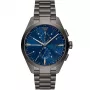 ARMANI AR11481 meeste Luigi kronograaf kvartskell 43mm musta numbrilauga ja musta nahkrihmaga