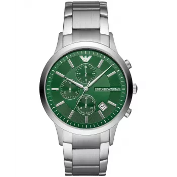 Armani AR11507 meeste kvartskronograafkell 43mm roostevaba teras sinine sihverplaat