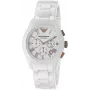 ARMANI AR1416 Men's Ceramic Chronograph Watch 42mm Black