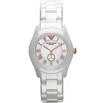 ARMANI AR1418 Naiste kvartskell 28mm Valge keraamika