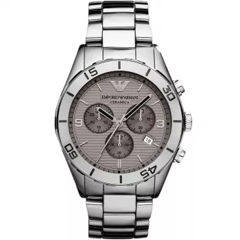 ARMANI AR1462 meeste keraamiline käekell 43mm musta numbrilaualga kronograaf