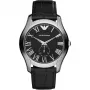 ARMANI AR1703 meeste kvartskronograafkell 43mm musta numbrilaud ja nahkrihm