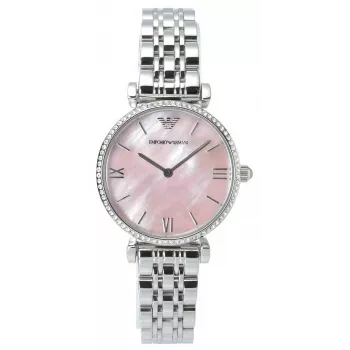 Armani AR1779 Naiste Kell 32mm Roosakuldne Roostevaba Teras Pruun Nahk