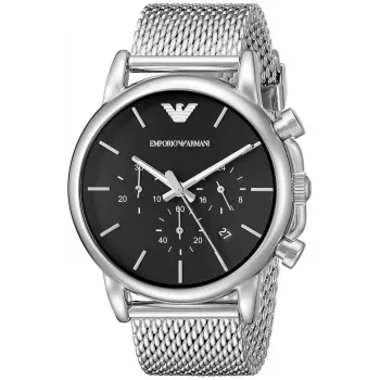 ARMANI AR1811 Meeste Analoog Kvartskell 41mm Roostevaba Teras Must Siht