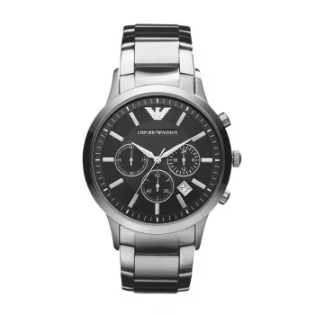 ARMANI AR2434 Meeste sinise numbrilaudaga roostevabast terasest kronograafkell 43mm