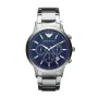 ARMANI AR2448 meeste kvartskronograafkell 43mm roostevabast terasest sinise sihverplaadiga