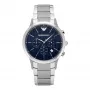 Armani AR2486 Meeste Kvartskronograafkell 43mm Roostevaba Teras Sinine Siht
