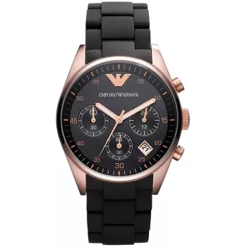 ARMANI AR5906 Naiste roosakuldse tooniga roostevabast terasest kvartskronograafkell