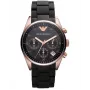 ARMANI AR5906 Naiste roosakuldse tooniga roostevabast terasest kvartskronograafkell