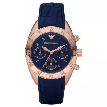 ARMANI AR5939 naiste roosakuldse tooniga roostevabast terasest kronograafkell 35 mm