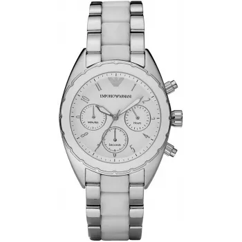 Armani AR5940 Naiste Kvartskronograafkell 42mm Roosakuldne Roostevaba Teras
