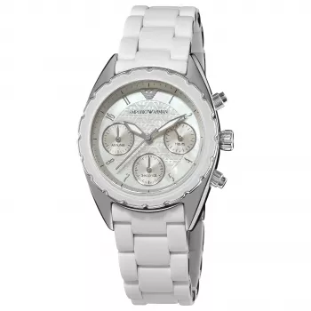 ARMANI AR5941 Naiste Roosakuldse Tooniga Roostevabast Terasest Kronograafkell 35mm