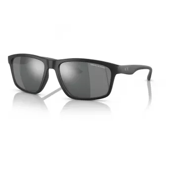 ARMANI EXCHANGE AX4122S80786G Meeste päikeseprillid, must, ristkülikukujuline, 59 mm lääts, 100% UV400 kaitse