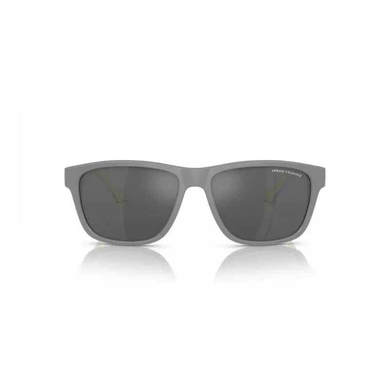 Armani Exchange AX4135S81806G Päikeseprillid Meeste Nelinurkne Matt Must Tumehall Peegel Hõbe 59mm