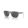 Armani Exchange AX4135S81806G Päikeseprillid Meeste Nelinurkne Matt Must Tumehall Peegel Hõbe 59mm