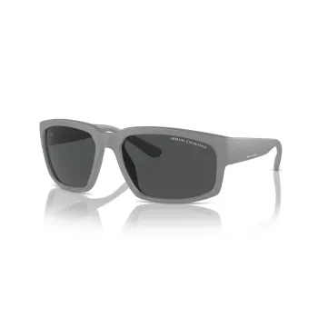 Armani Exchange AX4142SU81808 Meeste Päikeseprillid Matt Must Tumehall Ristkülik