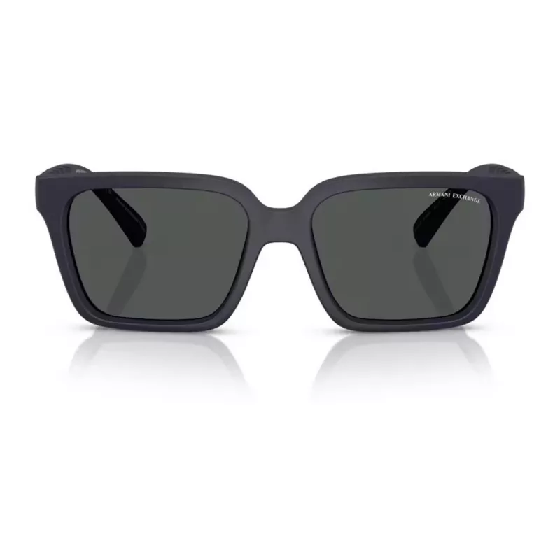 Armani Exchange AX4147S 610587 Meeste Päikeseprillid - Matt Must Raam, Tumehall Lääts, 56mm