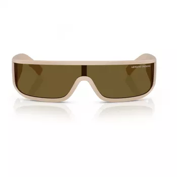 Armani Exchange AX4153SU83617 Unisex Päikeseprillid - Must Raam, Hall Lääts, Kilp/Mask, 140mm Läätse Laius