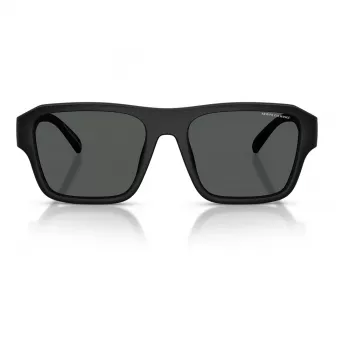 Armani Exchange AX4154SU83737 Meeste Ristkülikukujulised Päikeseprillid - Must Propionaatraam, Hallid Polükarbonaat Läätsed, UV400 Kaitse