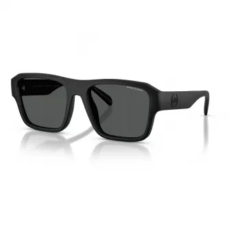 Armani Exchange AX4154SU83737 Meeste Ristkülikukujulised Päikeseprillid - Must Propionaatraam, Hallid Polükarbonaat Läätsed, UV400 Kaitse