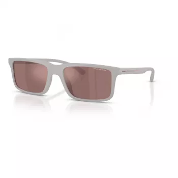 Armani Exchange AX4157SU83786 Meeste ristkülikukujulised päikeseprillid - matt must raam, hall lääts