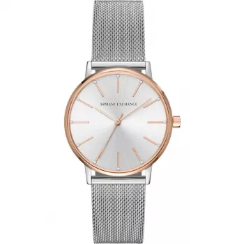 ARMANI EXCHANGE Naiste AX5537 Kvarts Analoogkell 36 mm Hõbedane Roostevaba Teras