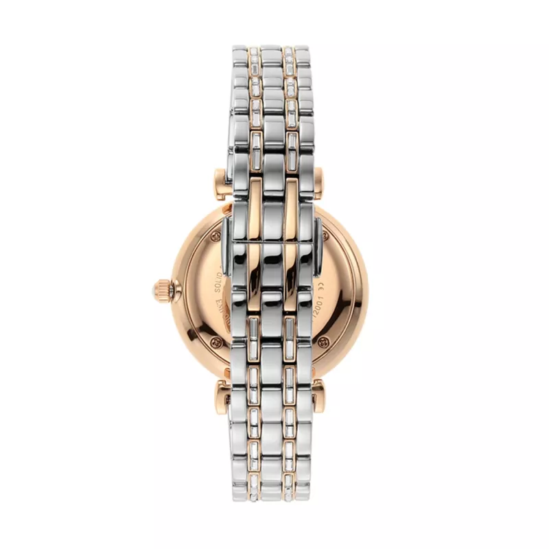 ARMANI Gianni T-Bar naiste kell AR11293 – 32mm roostevabast terasest kvartskell hõbedase sihverplaadiga
