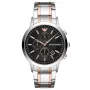 Armani Man AR11165 meeste kvartskronograafkell, 43 mm roostevabast terasest musta sihverplaadiga