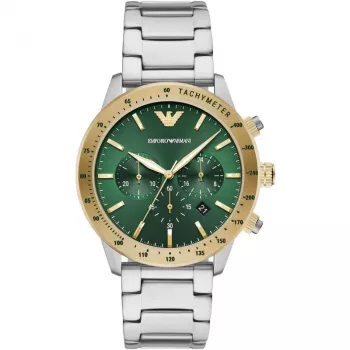 Armani Man AR11454 meeste kvartskell kronograaf 43mm must sihverplaat nahkrihm